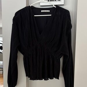 Abercrombie flowy silk blouse